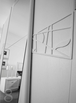 Armadi Italia Armadio guardaroba Armadio di lusso con ante scorrevoli Design in legno moderno