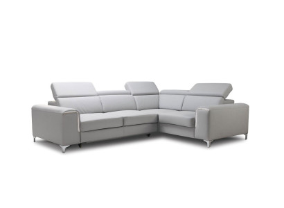 Sofà d'angolo elegante e confortevole per un interno dolce e accogliente.