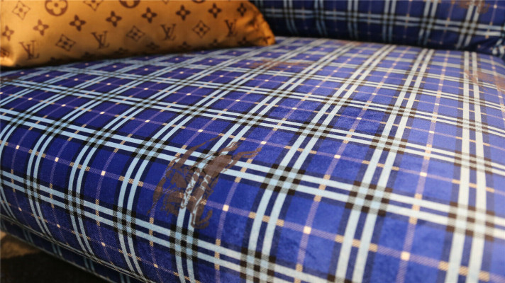 Design Divano di lusso imbottito in tessuto divano a 3 posti in velluto