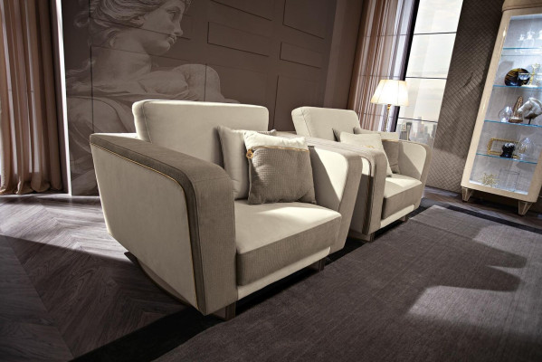 Arredamento mobili poltrona da club relax a una piazza con schienale poltrona di lusso design sedia hotel nuovo