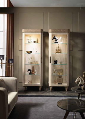 Vetrine Vetro Armadio Armadi Scaffale Legno Vetrina Design Moderno Soggiorno Nuovo.