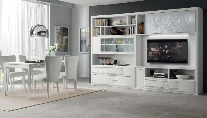 Tavolo allungabile in legno di lusso con design moderno per il tavolo da pranzo.