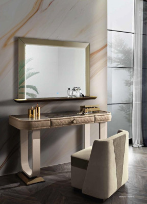 Tavolo trucco cassettiera tavolo da trucco consolle tavoli toilette mobili in legno massiccio.