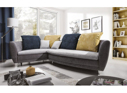 Soggiorno in pelle angolare componibile a forma di L, nuovo divano angolare sofà divano imbottito.