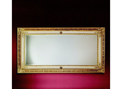 Specchio da parete classico con cornice in legno, mobili specchio dorati 104x194 cornice di vetro a parete