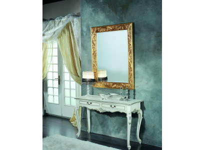 Specchio italiano Design Mobili Specchio da terra Credenza 93x183cm Barocco Rococò