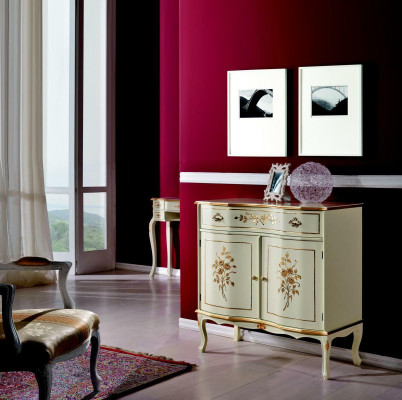 Mobili da soggiorno Classico Barocco di lusso credenza credenza in legno massello