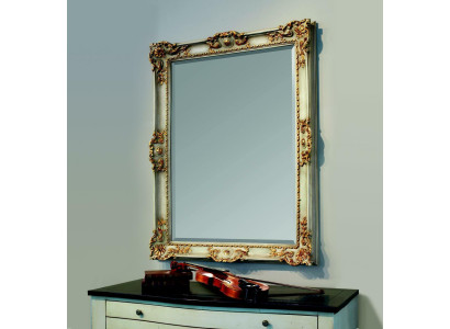 Specchio, specchio da parete, designer, ingresso, soggiorno, bagno, design in legno, 88x118, barocco.