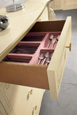 Comò credenza Beige credenze armadio mobili in legno massello Bizzotto