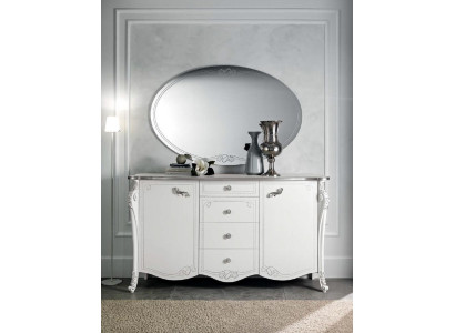 Comò Soggiorno Comodini Cassetti Legno Madia Design Classico Nuovo