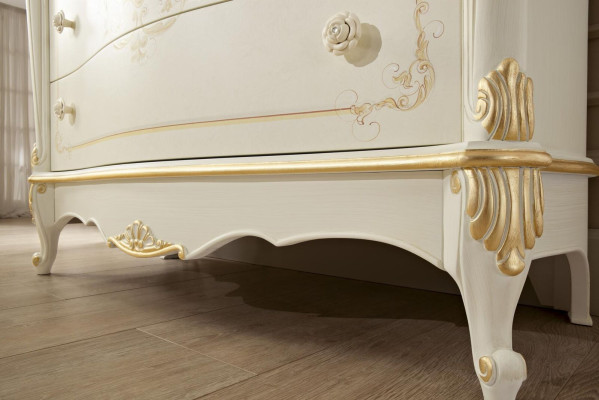 Comò Camera da letto Comodini Classico mobile in legno Mobiletto ribalta Armadio Armadietto Alto Nuovo