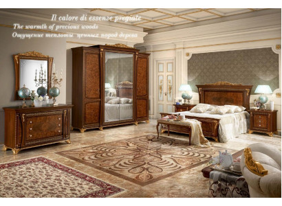 Letto matrimoniale Letti Camera da letto Letti design Bizzotto Mobili Legno massiccio Letto Nuovo