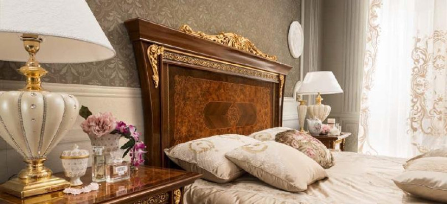 Letto matrimoniale Letti Camera da letto Letti design Bizzotto Mobili Legno massiccio Letto Nuovo