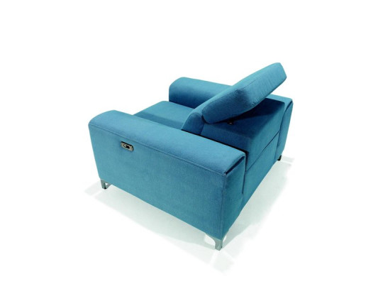 Poltrona elettrica per home theater relax Club TV 1 posto piediera reclinabile divano
