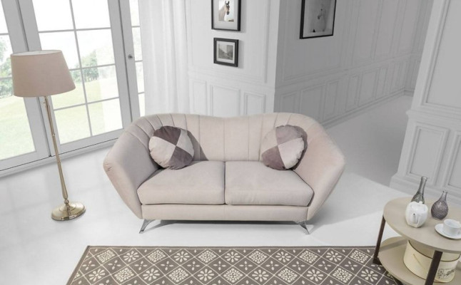 Il divano a due posti in stile elegante e moderno si adatta perfettamente a qualsiasi interno.
