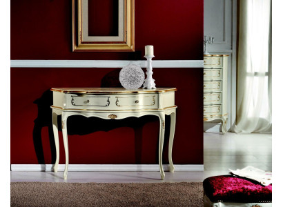 Mobili di design stile barocco lussuoso tavolino console in legno bianco italiana tavolo tavoli