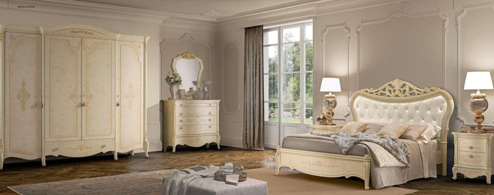 Comodino 2x Comodini in Legno Tavolo Consolle Notte Stile Classico Console Nuovo