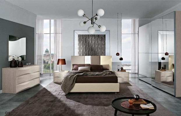 Set cassettiera con specchio gruppo di console in legno cassettiere camera da letto moderna