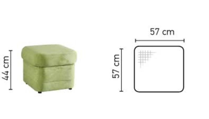 Pouf Club XXL in pelle ottomana designer tessuto poggiapiedi Club Lounge