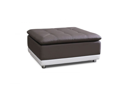 Lounge Pouf XXL Club Pouf Pouf in pelle tessile Ottoman