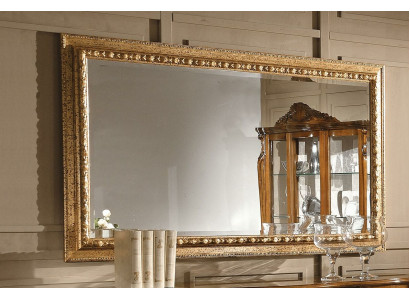 Oro Specchio Design di lusso xxl Specchio da parete Cornice in legno Stile barocco Italia Nuovo