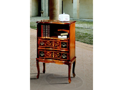 Mobili in legno stile barocco marrone, cassettiera, armadi designer, mobili italiani.