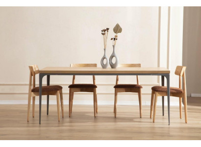 Tavolo da pranzo marrone tavolo di lusso stile sala da pranzo classico moderno mobili nuovi