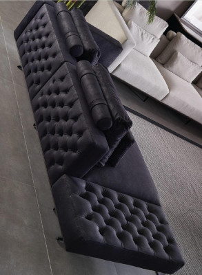 Sofà set 4 3 1 Tessuto designer 2x Tavolino divano Divano Imbottitura 5 pezzi.