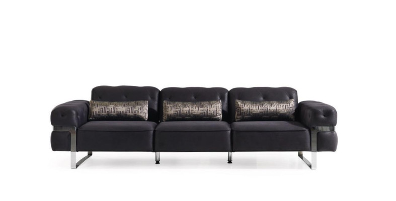 Sofà set 431 posto a sedere 3x tavolini da divano tavolo da divano design set 6 pezzi.