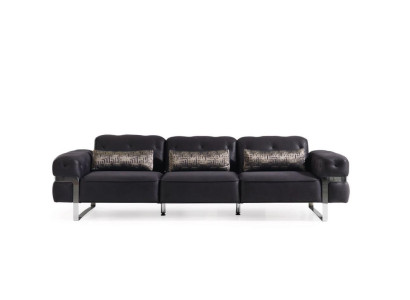 Sofà set 431 posto a sedere 3x tavolini da divano tavolo da divano design set 6 pezzi.