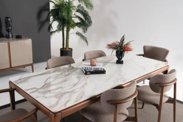Sedia da pranzo design tessuto imbottito stile moderno poltrona a braccioli