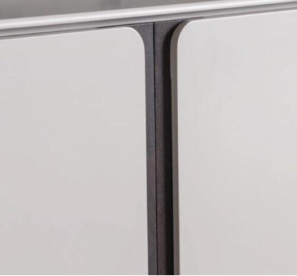 Soggiorno credenza specchio lusso gruppo set 2 pezzi nuovo grigio