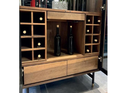 Vetrina vetro Bar mobile Casa armadi Parete scaffale legno Soggiorno