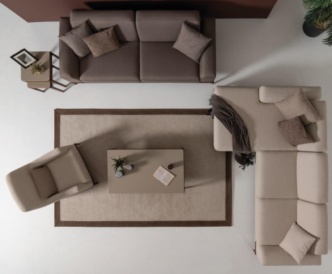 Divano design poltrona divano imbottito in tessuto di lusso 1 posto a sedere nuovo grigio