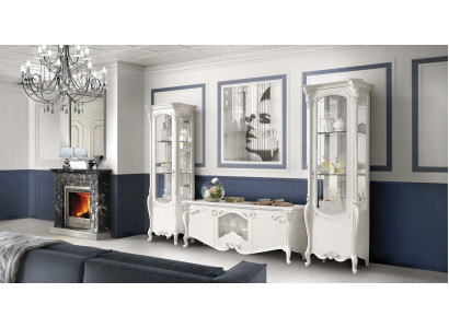 Classico mobile da soggiorno parete soggiorno credenza vetrina mobile TV parete armadio 3 pezzi.