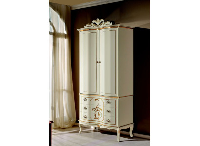 Armadio in legno stile barocco e rococò, mobili classici per la camera da letto, armadi nuovi.