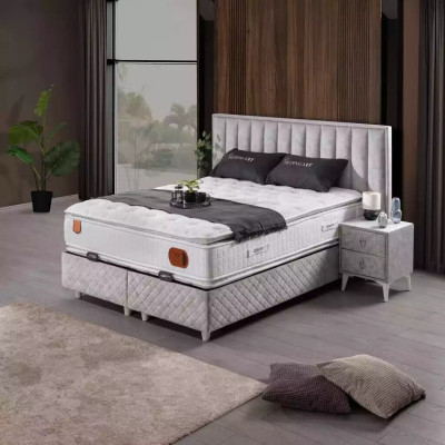 Letti Letto Matrimoniale Hotel Struttura del Letto Matrimoniale Legno Mobili Letto Imbottito Design di Lusso