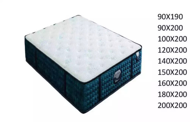 Kingsize materasso spesso di lusso 200x200 cm 50 cm grande ortopedico.