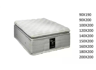 Materasso King Size di alta qualità per hotel, spessore extra di 25 cm, misura 200x200 cm.