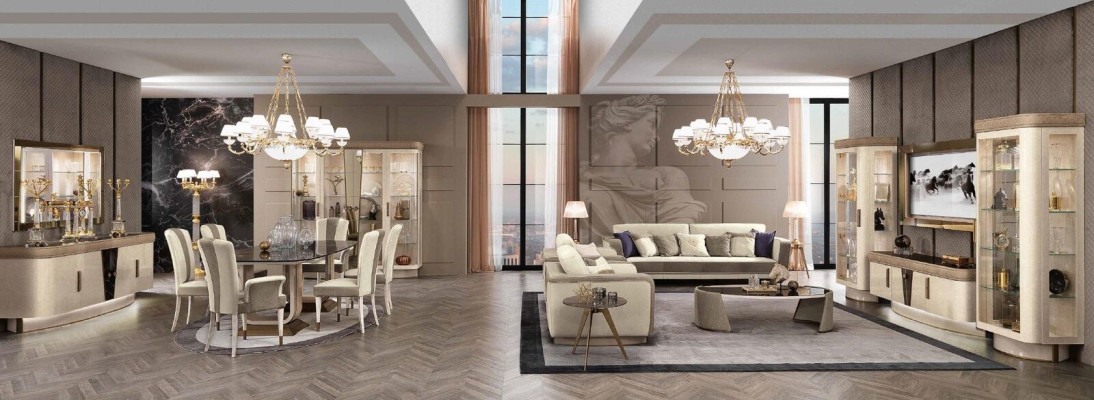 Divano 3 posti + 2 posti Set divani Design Poltrone di lusso Divani Relax moderni Nuovi