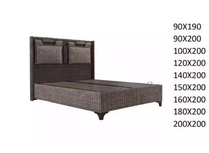 Letto boxspring, letto imbottito polsterbett, hotel design letto matrimoniale di lusso design 200x200 cm
