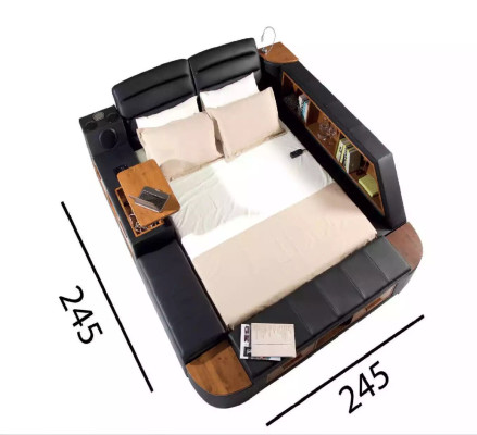 Letto multifunzione Letti matrimoniali Letto moderno Struttura del letto Letti 180x200cm Hotel Nuovo