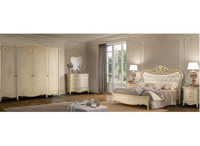 Armadi guardaroba in legno massiccio per arredamento da camera da letto in stile italiano.