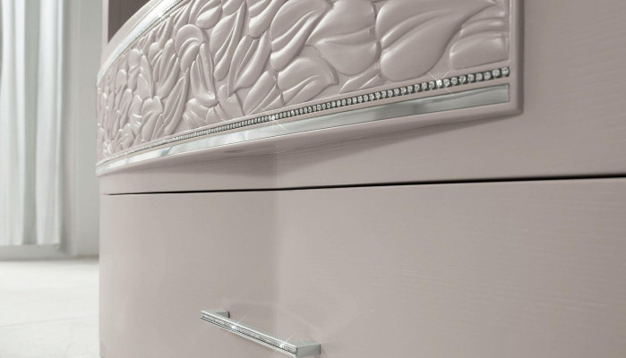 Mobile parete armadio credenza comodino televisivo in legno design moderno beige