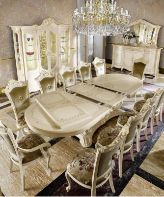 Mobili in legno dall'Italia tavoli da pranzo arredamento tavolo da pranzo di lusso tavolo massiccio