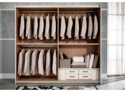 Armadio guardaroba di lusso con ante scorrevoli Armadio da camera da letto Armadi in legno Moderno