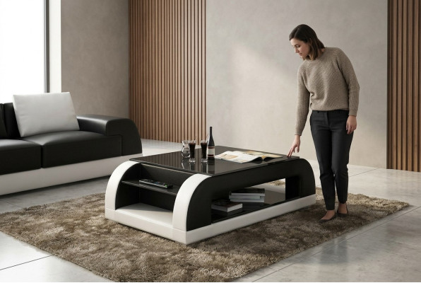 Tavolino da salotto Tavolo Tavolini da salotto Tavolino in vetro Designer Tavolino laterale CT9012