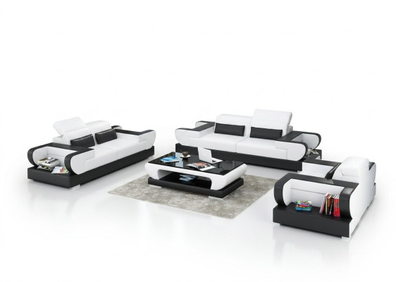 Divano in pelle Living Lounge 3+2+1 posto Divano Set Design Moderno Divano G8002D