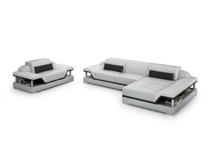 Design divano in pelle Divano Divano Cuscino Polster Angolo Salotto Set Divani Nuovo G8004F