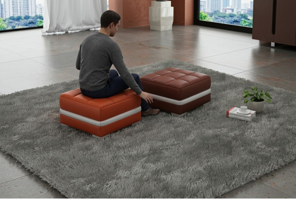 Design Pouf Poggiapiedi Pouf Ottomana Seduta Imbottita Pufa FT002